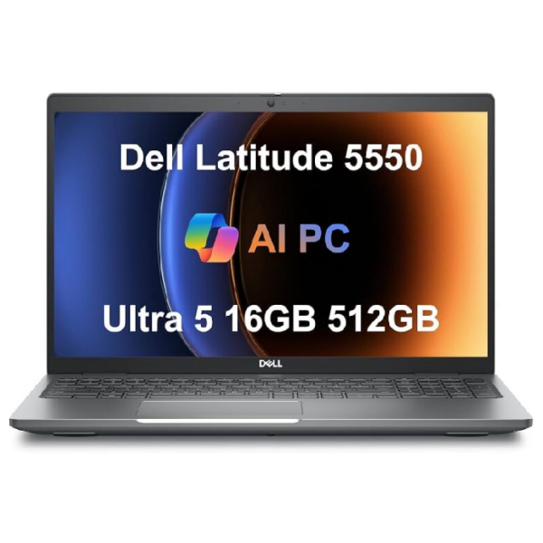 Dell Latitude 5550 Intel Core Ultra 5 125U - Integrated Intel Graphics - 8GB DDR5 5600 MHz - 512GB M.2 Gen 4 - 15.6-Inch FHD IPS 60Hz - Fingerprint - DOS