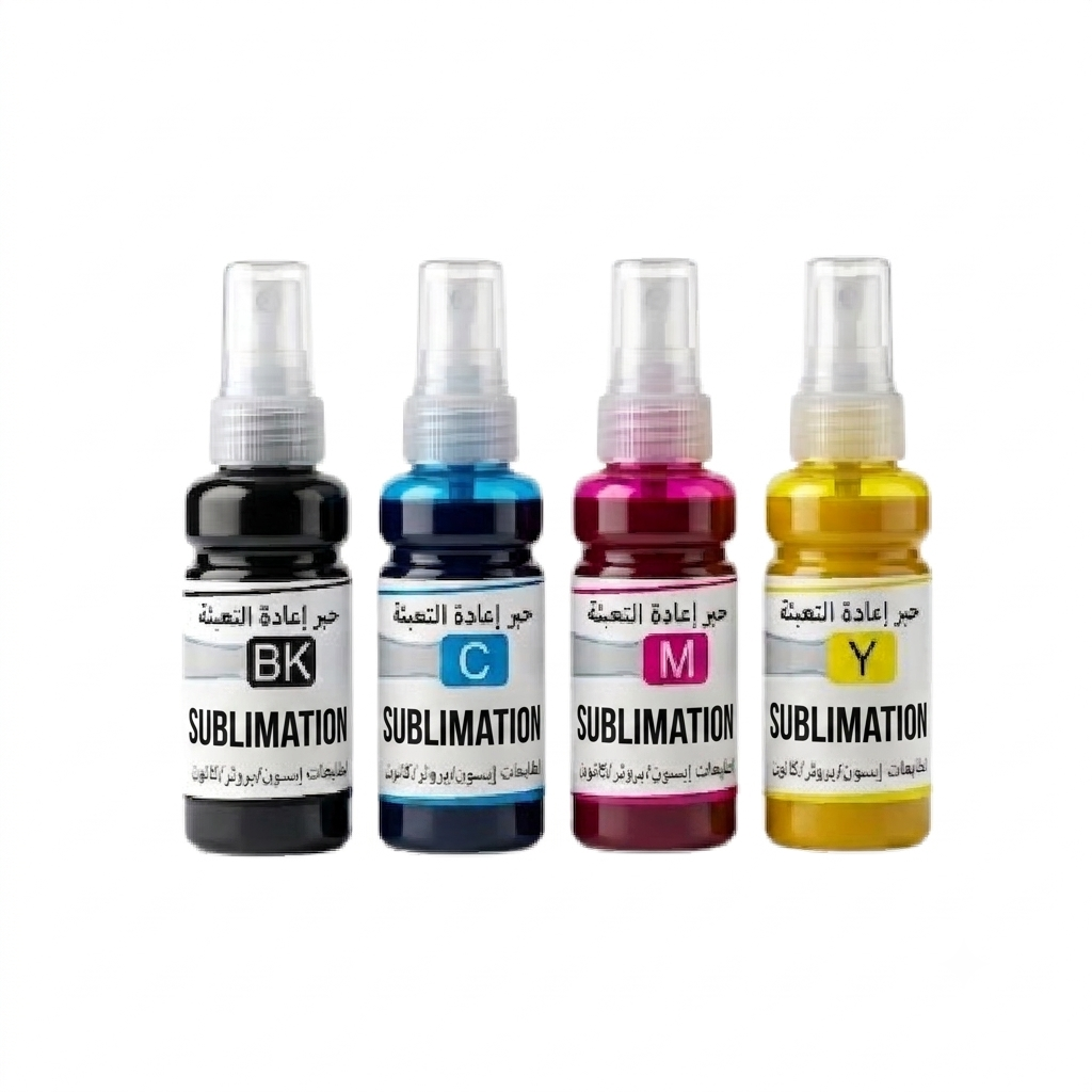 حبر سبلميشن للطباعة الحرارية Sublimation Ink 4 Colors KCMY