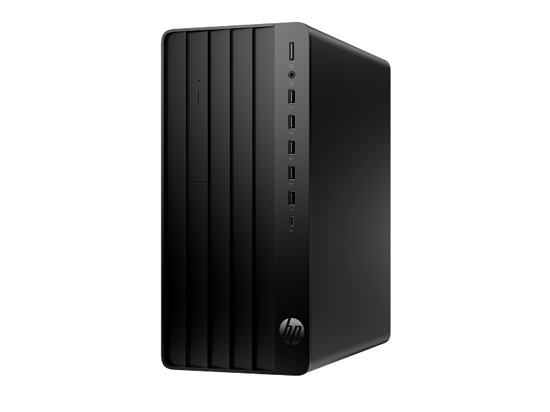 HP Pro Tower 290 G9 Desktop PC EMEA 2024 JetBlack ODD 5USB CoreSet WhiteBG FrontLeft M2872400