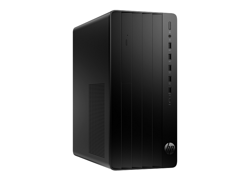 HP Pro Tower 290 G9 Desktop PC EMEA 2024 JetBlack ODD 5USB CoreSet WhiteBG FrontRight M2872394