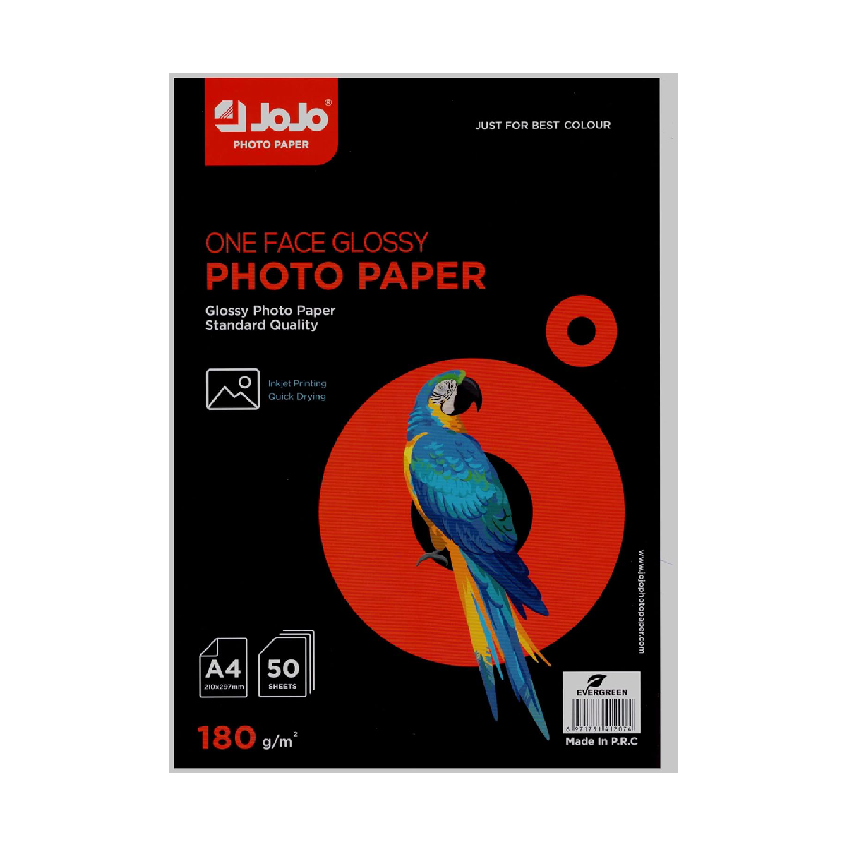 ورق صور جوجو جلوسي Jojo Glossy A4 Photo Paper 180g