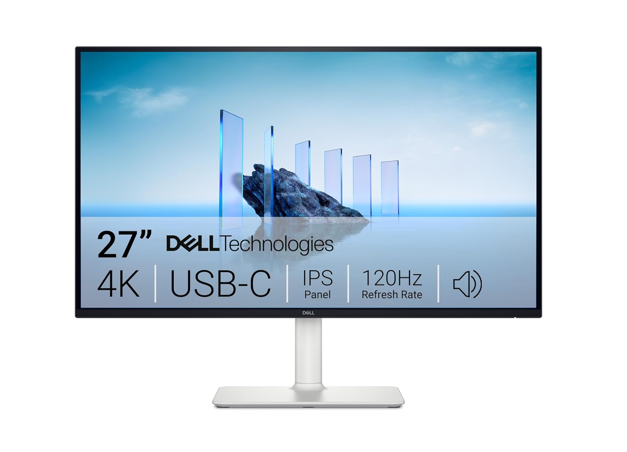 Dell 27 Plus 4K USB-C Monitor S2725QC front view for professional workstations