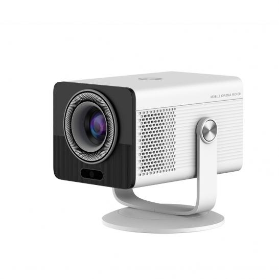 HP MC400 Projector with flexible rotation and smart features.