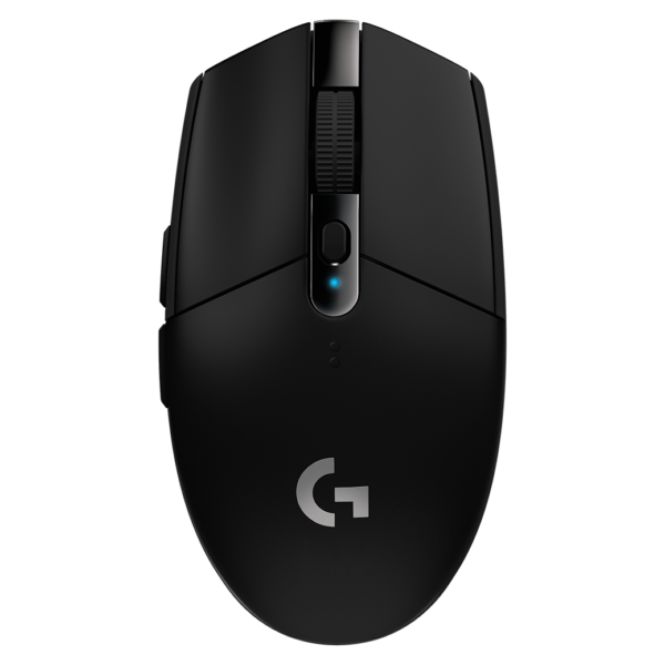 Logitech G305 Wireless Mouse with HERO sensor and LIGHTSPEED technology.
